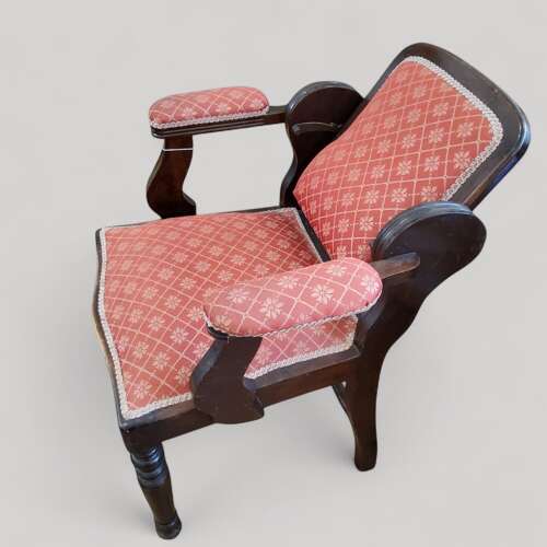 Victorian Ratchet-back Carver Antique Chair