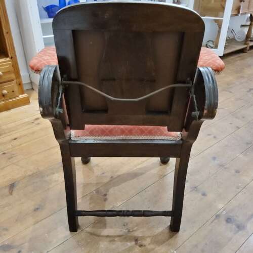 Victorian Ratchet-back Carver Antique Chair