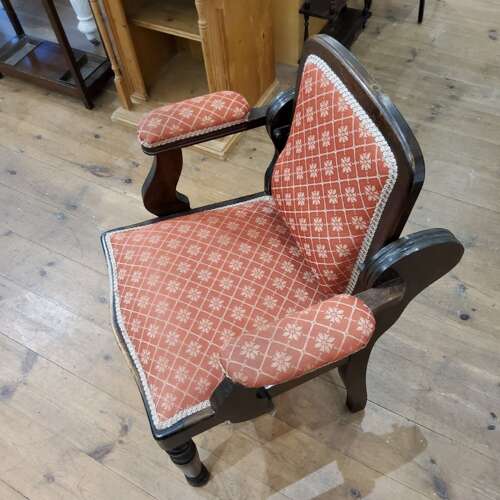 Victorian Ratchet-back Carver Antique Chair